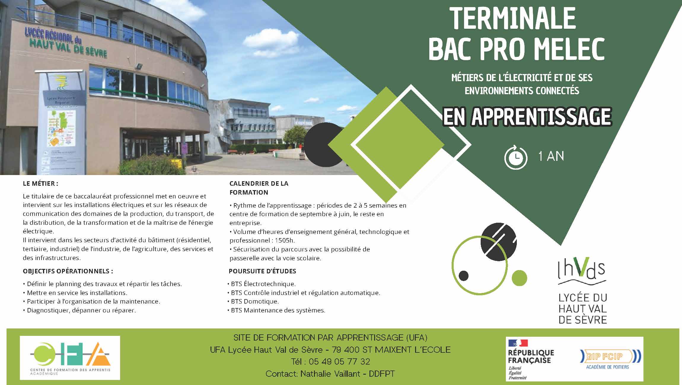 BAC PRO MELEC Recrutement Apprentis